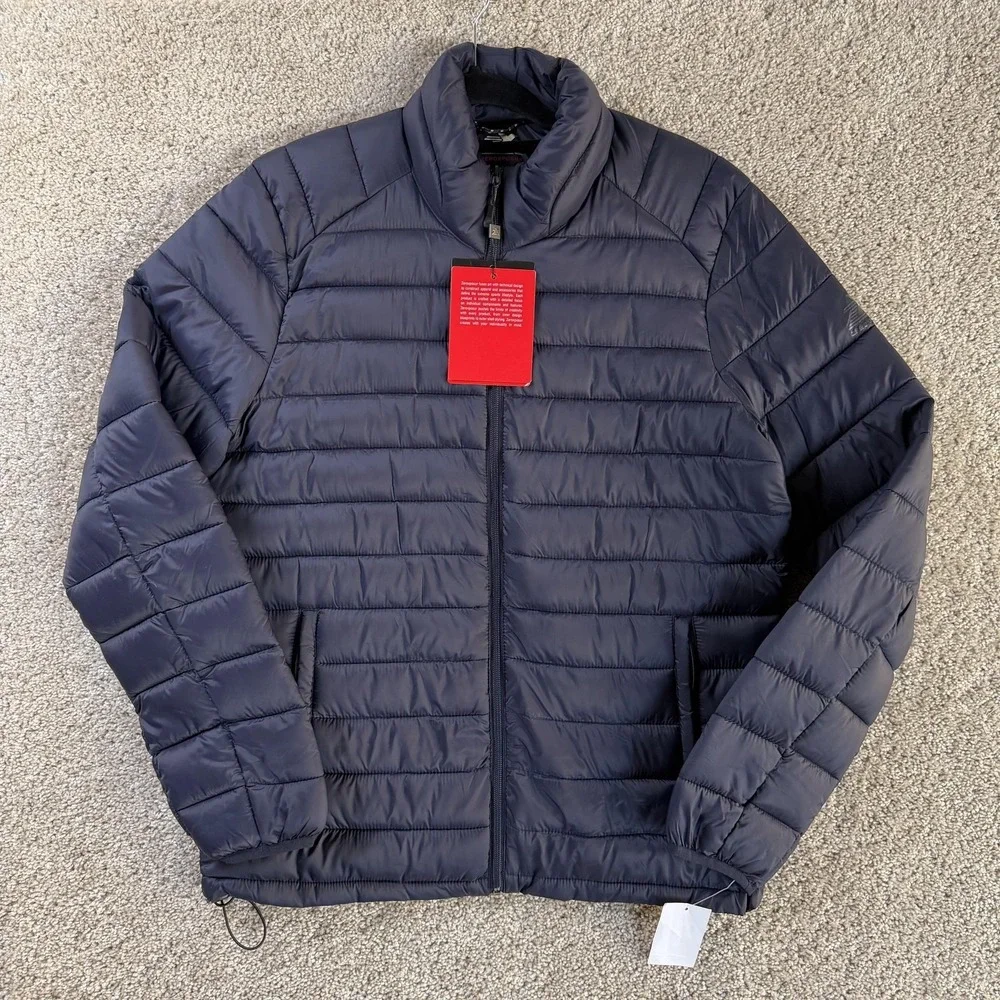 ZeroXposur Jacket Mens Medium Blue Puffer Lightweight Insulated Lined V83078